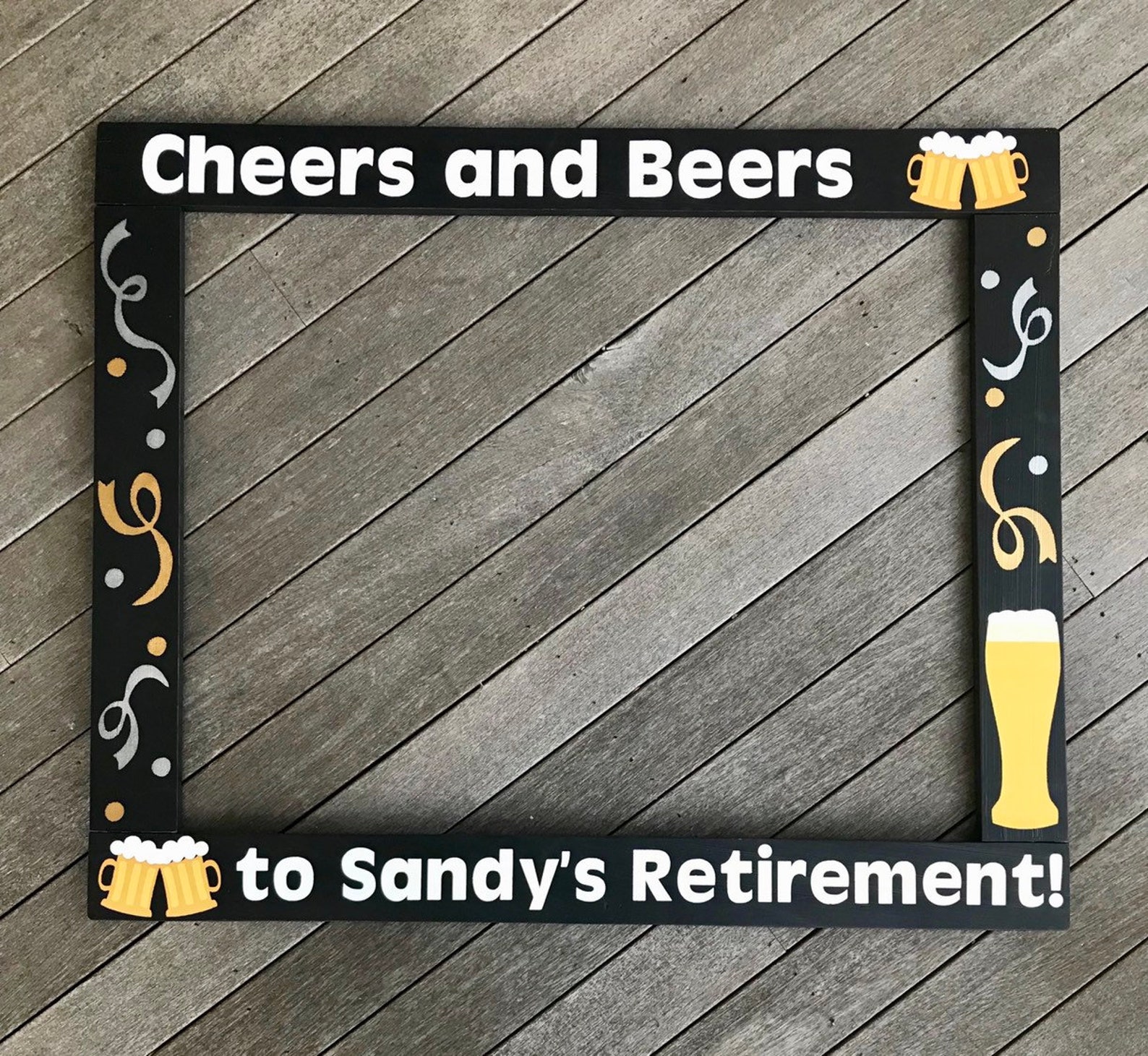 Retirement Party Photo Booth Frame - Police Retirement Party Photo ...