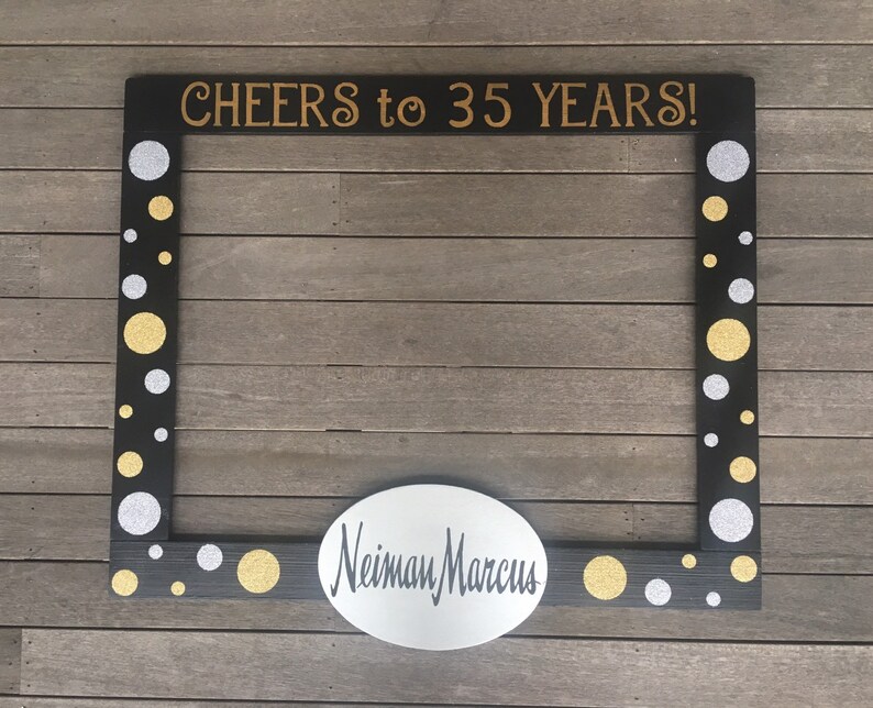 Photo Booth Photo Frame Custom Photo Booth Frame - Wood Photo Prop - Business Photo Booth ...