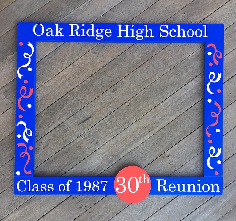 Reunion Photobooth Frame High School Class Photo Booth Prop 25th 50th