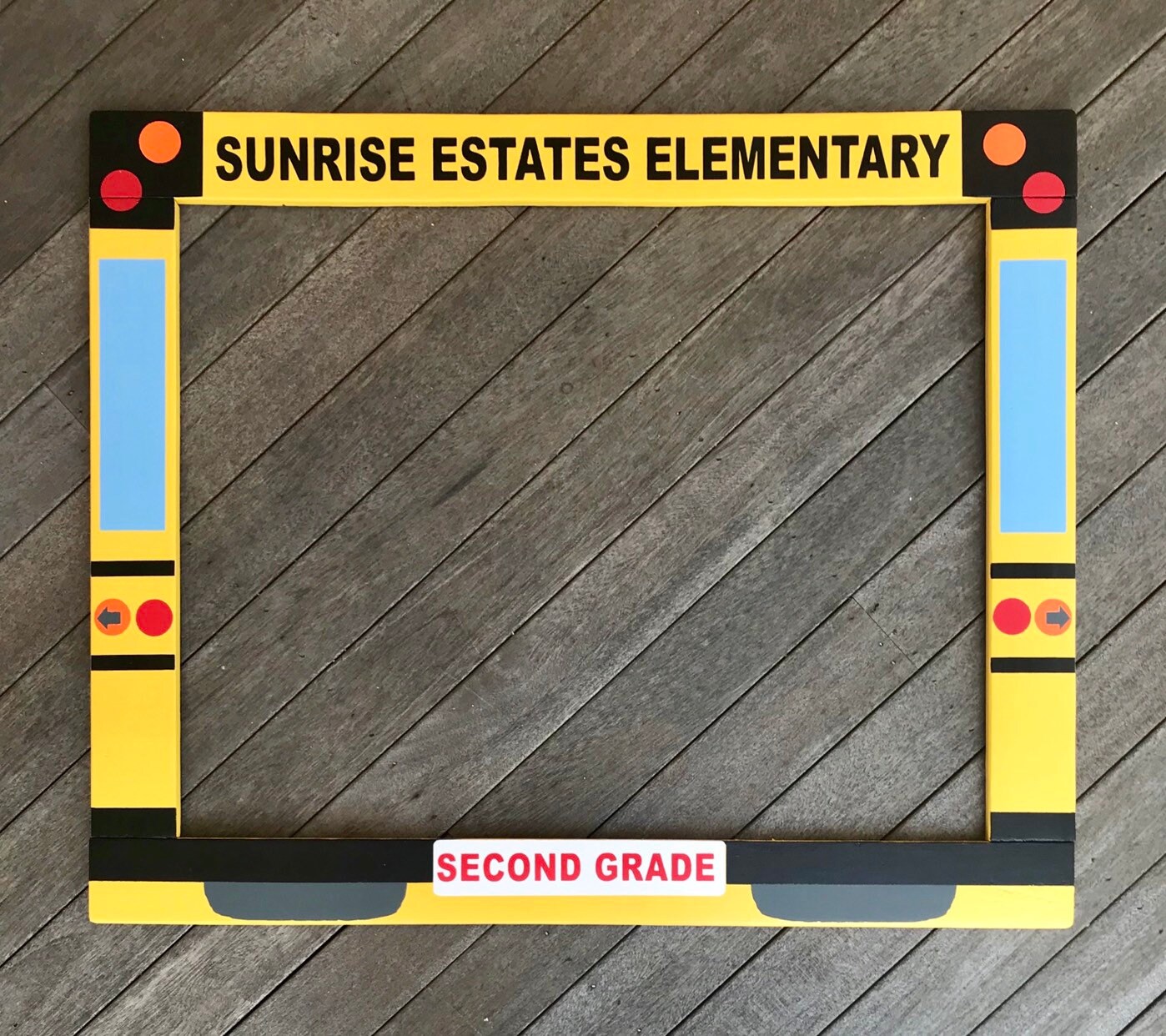 Yellow Bus Photobooth - Photo Booth Frame Prop - First Day of School ...
