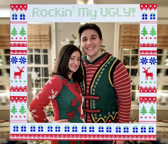 Ugly sweater picture frame sale