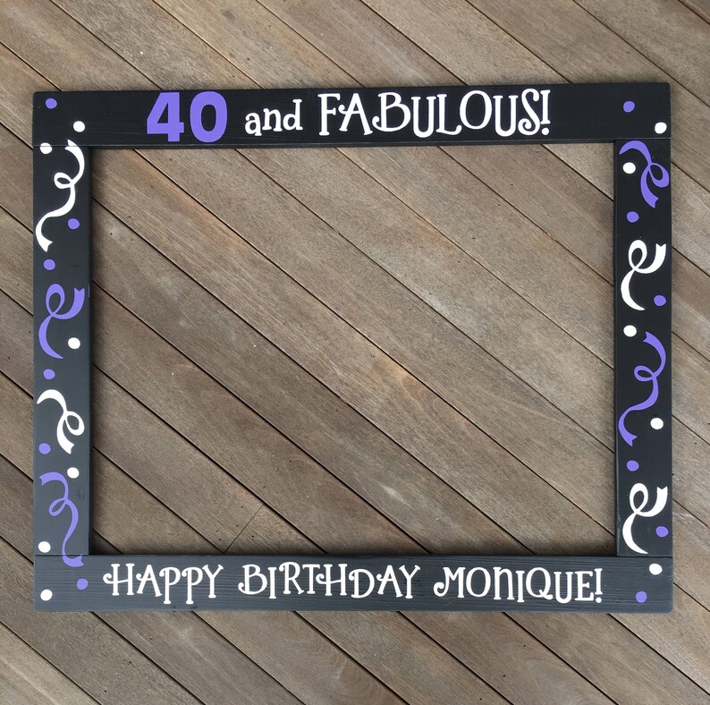 30th Photo Booth Frame 40th Birthday Party Prop 50th Image 0
