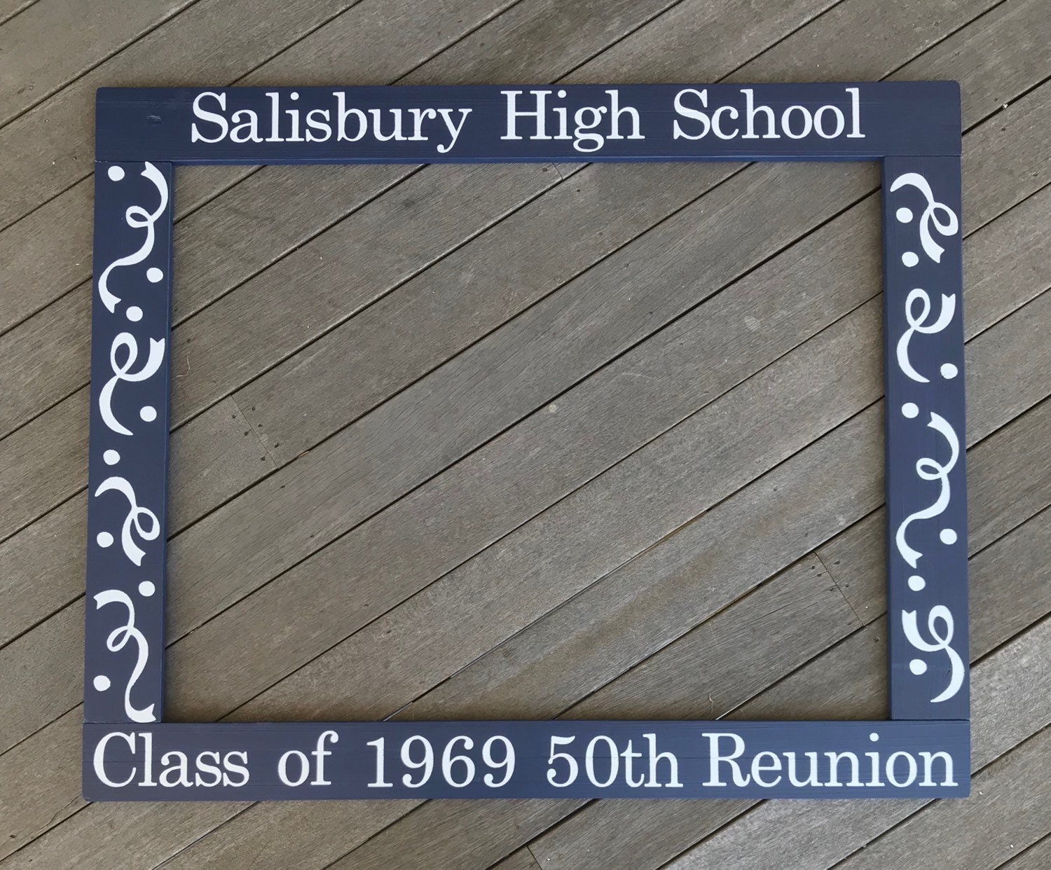 Reunion Photobooth Frame, High School Class Reunion Photo Booth, School Reunion Frame Prop - 25th Class Reunion - 50th High School Reunion