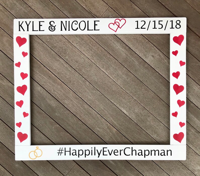 Wedding Photobooth Frame Engagement Photo Prop Save the Etsy