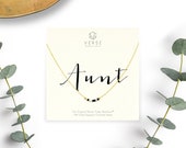 Aunt Morse Code Necklace, Aunt Necklace, Morse Code Jewelry, Aunt Gift, Aunt To Be, Aunt Birthday, Gift For Aunt, Gold Dainty, Aunt Necklace