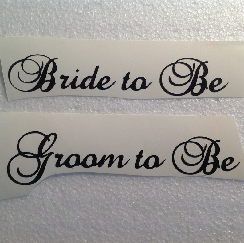 DIY Personalized Vinyl Decals/Stickers Wedding Titles or Etsy