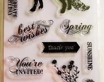 What a Fox Card Sentiments Clear Acrylic Stamp Set by Fiskars Stamps