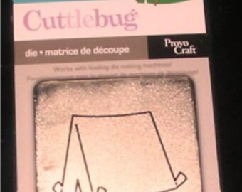 Tent 37-1535 Cuttlebug 2x2" Die for Camping or Scouting (Sizzix Compatible)