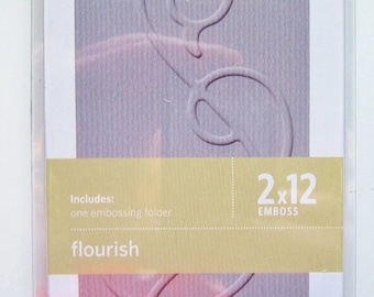 12" Flourish QuicKutz Embossing Folder Border by Lifestyle Crafts EF-BDR-019