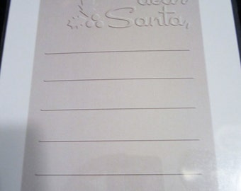 Dear Santa EF-A2-055 Christmas QuicKutz A2 Embossing Folder