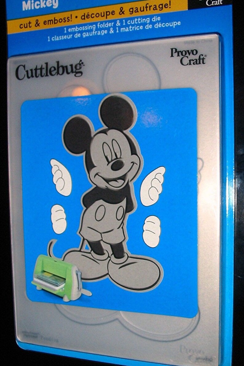 Mickey Mouse Cuttlebug Disney Cut & Emboss Die and Embossing Folder 37