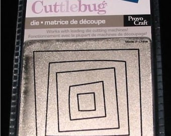 Funky Squares 37-1098 Square Frame Cuttlebug 3x3" Die (Sizzix Compatible)