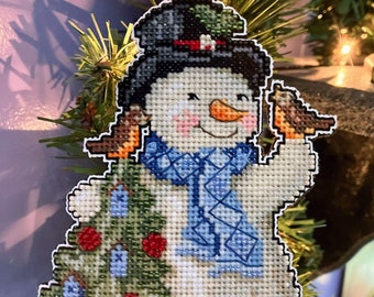 Feathered Friends Snowman Ornament