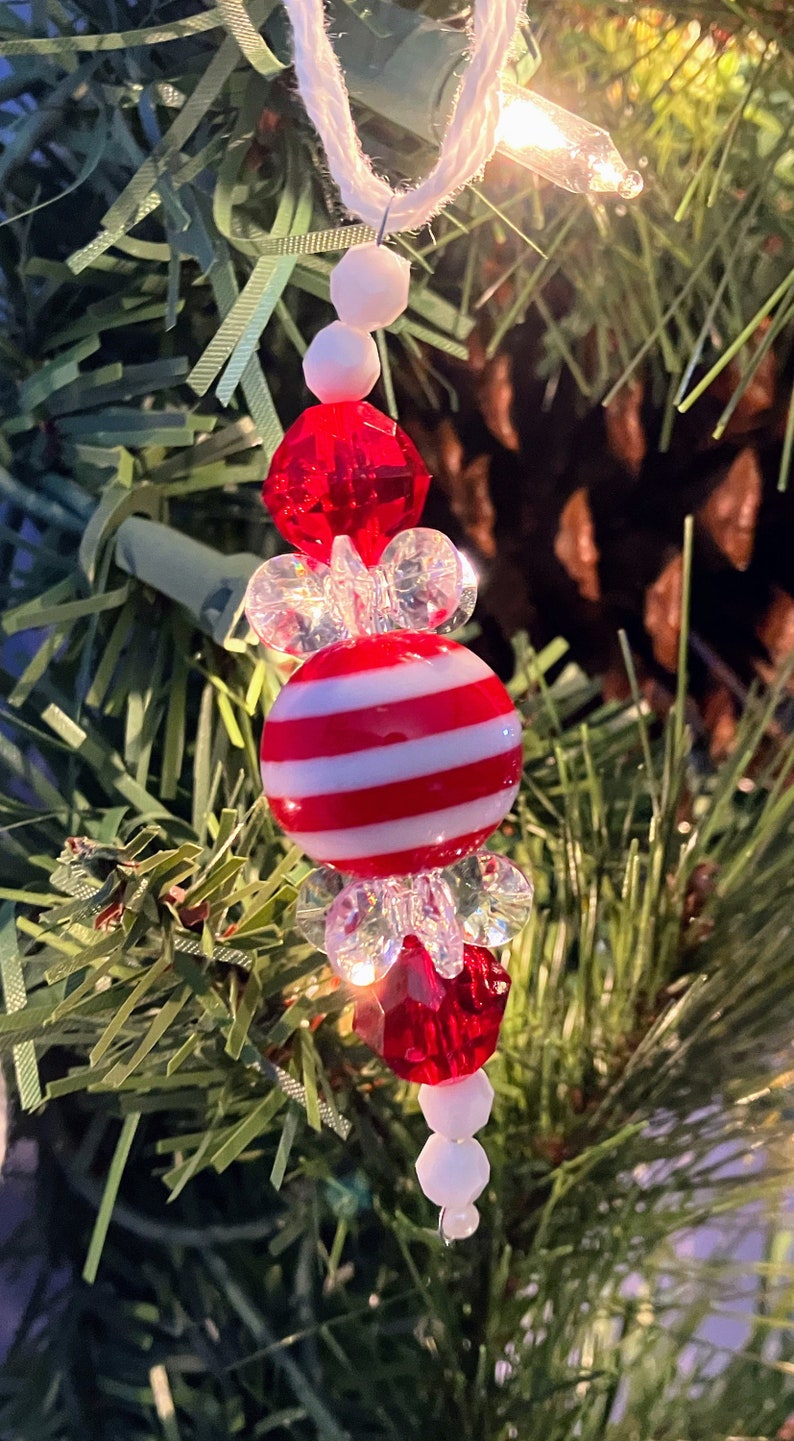 Peppermint Drop Handmade Christmas Ornament image 1