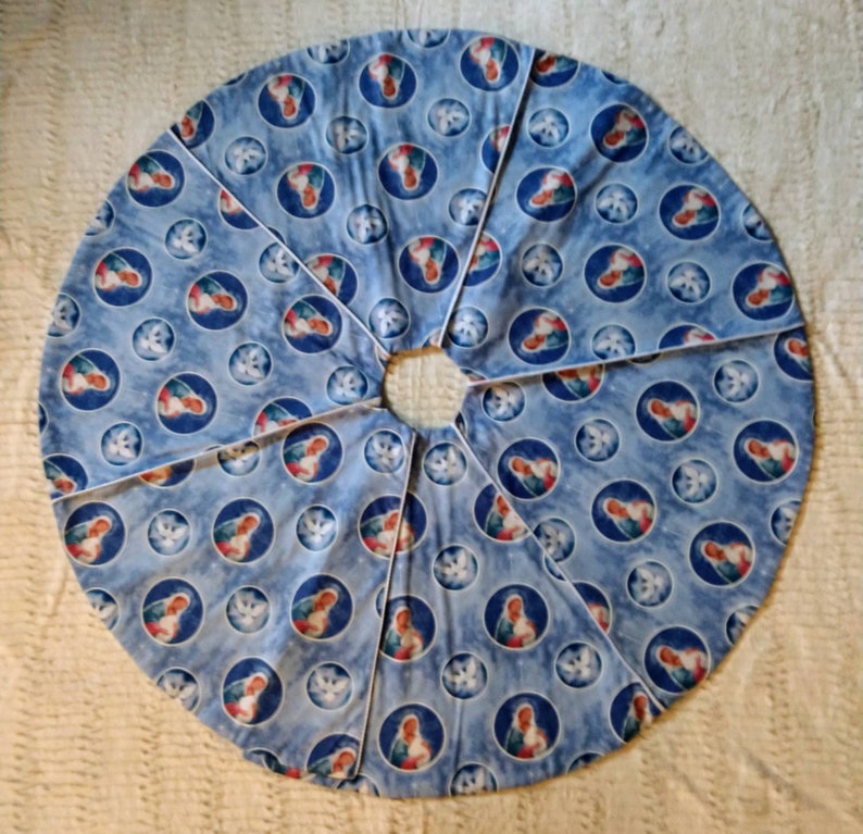 Religious Christmas Tree Skirt Etsy