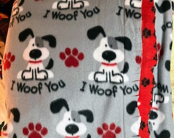 Dog Lovers Fleece Blanket