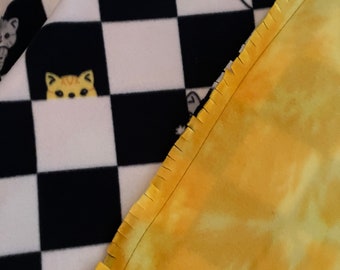 Peeking Kittens Fleece Blanket