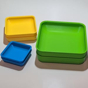 Durable Stacking Small Part Trays, 3 Sizes & 35 Colors to choose from! Bundles available!