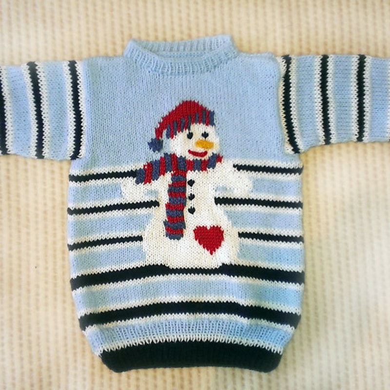 Knitted Baby Jumper Etsy