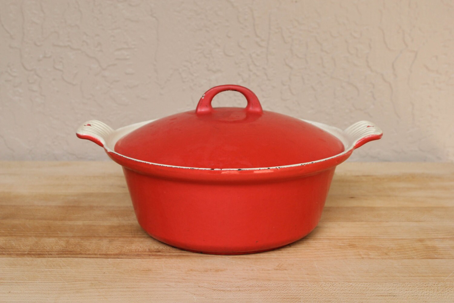 Vintage Red Enamel Dutch Oven by Griswold Etsy