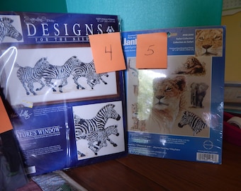 Wild Animal Counted Cross Stitch Kits NIP in Excellent Condition Pic and Choose Close out prices Bundle all kits of 7