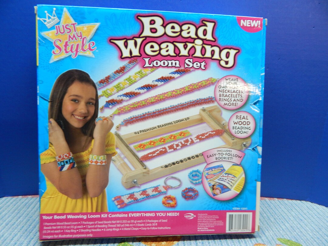 Starter kit for bead weaving with Delica beads, wooden beading loom and  more - Jewelry sets 