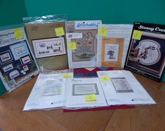 Vehicle or Sayings Etc. Counted Cross Stitch Kits Sold Individually Pick and Choose BUNDLE ALL 8 for 50 percent  OFF