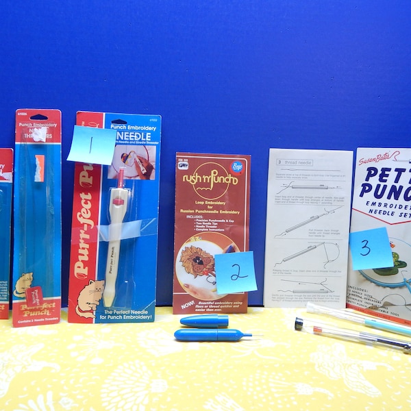 Vintage Punch Embroidery Needles, Sold Individually