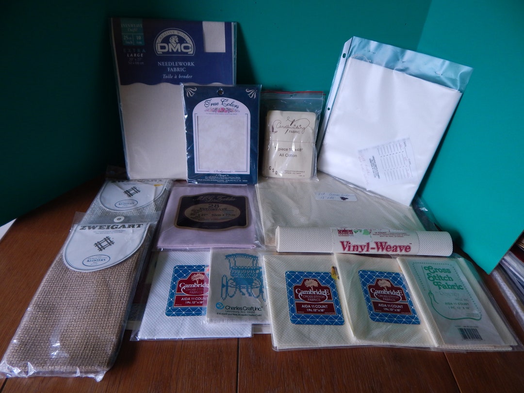 Aida Cloth Bundle All New in Packages Different Counts and Types
