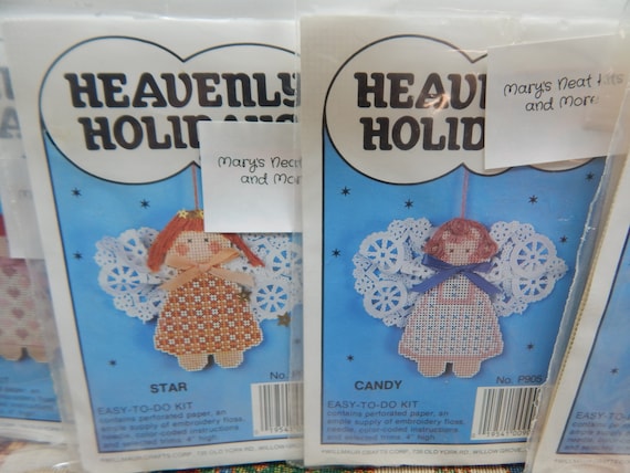 Heavenly Angel Bead Ornament Kit Mill Hill 2000 Winter Holiday
