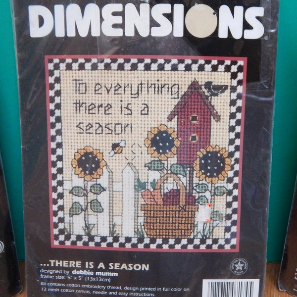 Needlepoint Kits Dimensions NIP Sold Separately 5x5  and 2 5x5 frames not pictured