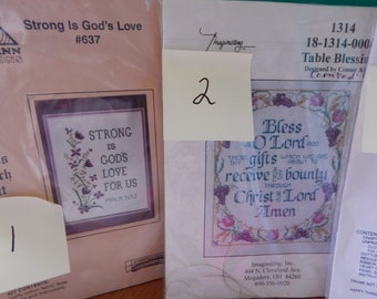 Patty Ann,Imaginating, Happy Things Kits 11 Sold Separately Cross Stitch with Saying Beautiful