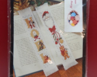 Bookmark Kits Christmas Bucilla Counted Cross Stitch Sold as Set of 2