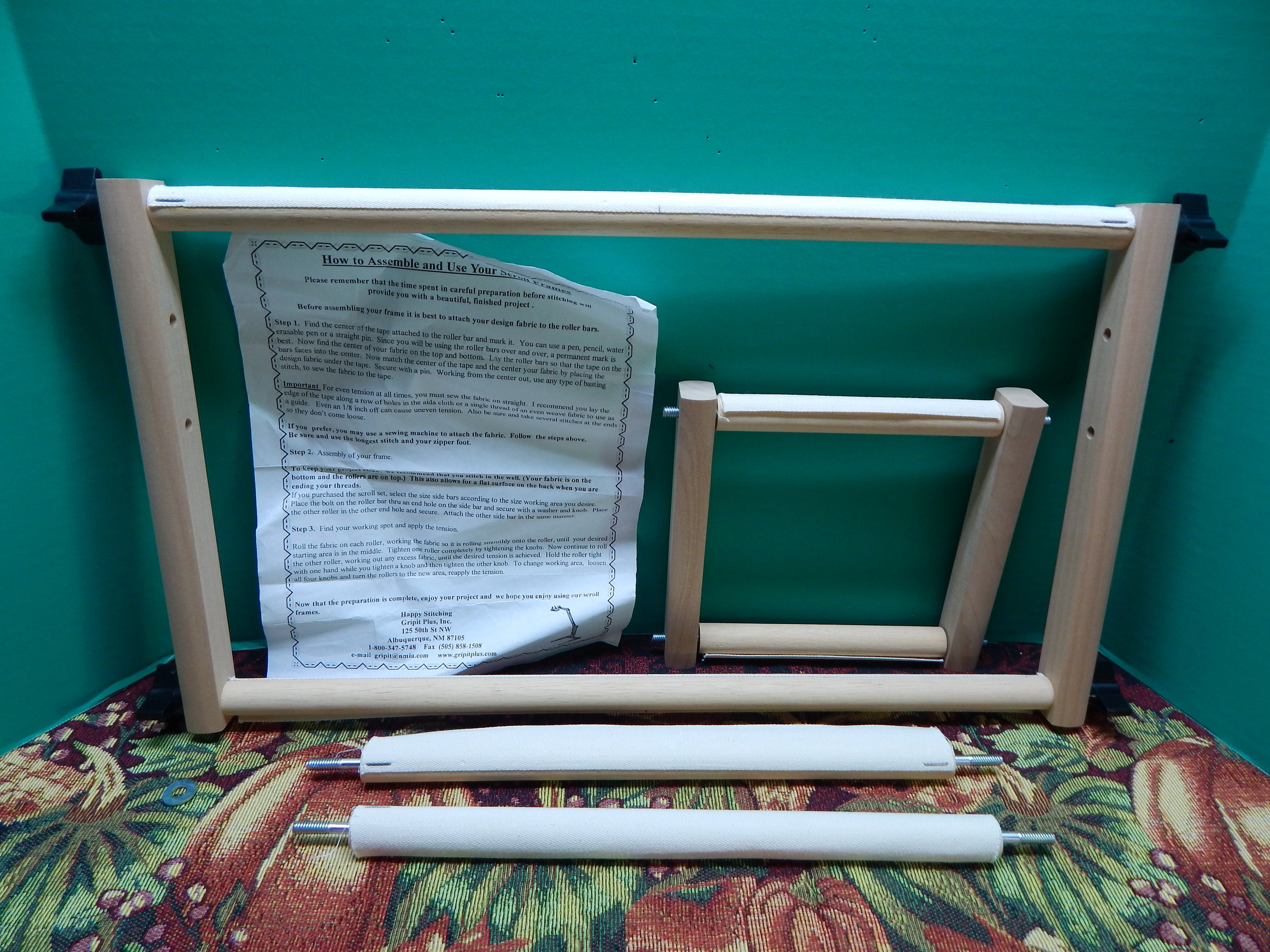 Scroll Frame Holder Extra Side Bar Set — Stitching Fox