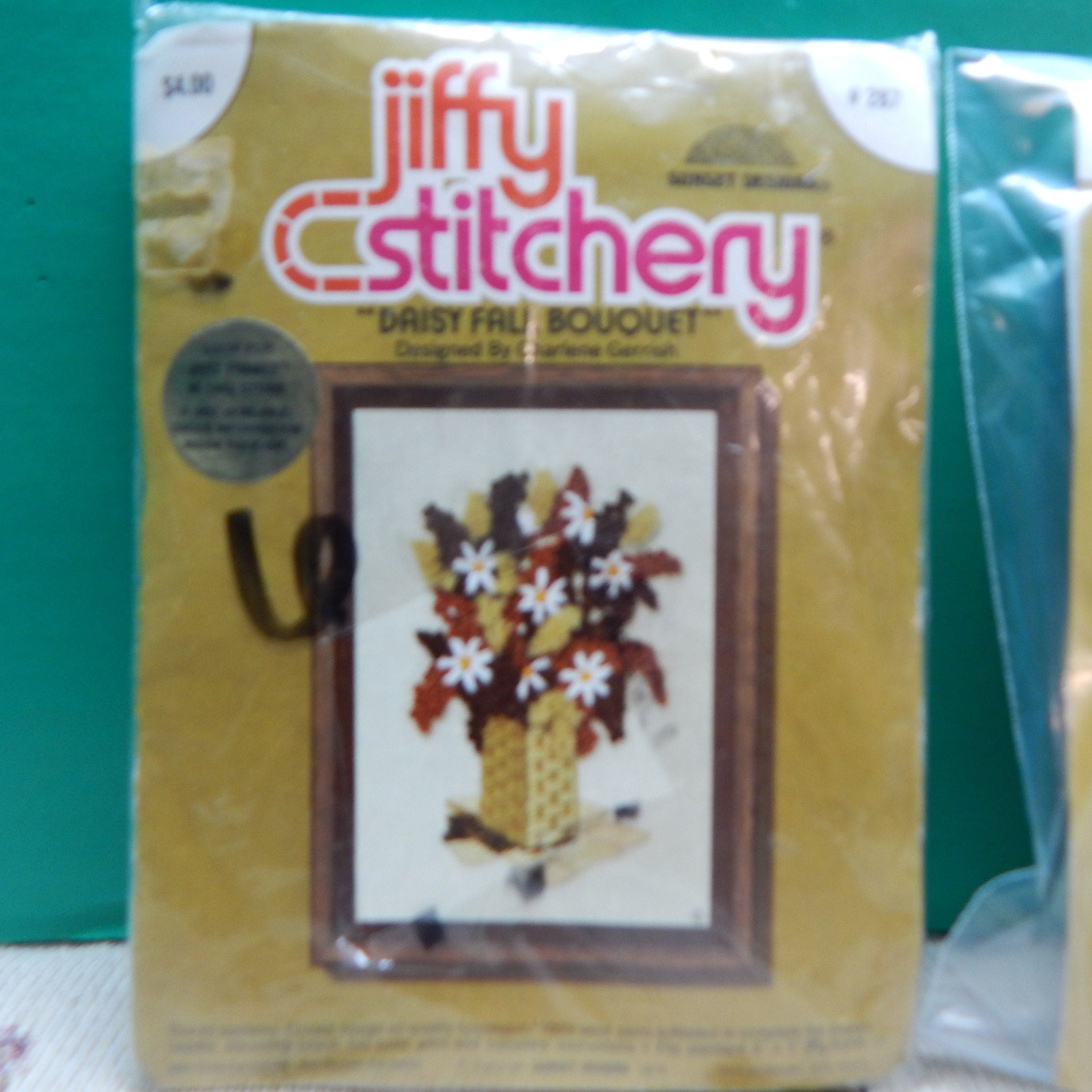 Vintage Jiffy Stitchery Prayer Plant Needle Art Kit