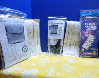 Leather Kits for Making Wallets, EyeGlass Case, Belts, Etc.Sold as Bundles Fun Craft