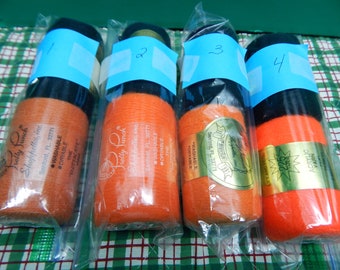 Yarn Pretty Punch Yarn Colors FULL SPOOLS Black and Orange Pick From 4 sets in Variations 2 Spools Each Set