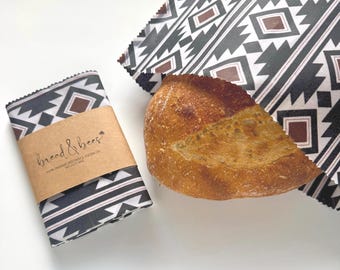 Reusable Beeswax Bread Bag- Extra Large-XL- 13 inches X 19 inches Sourdough & Artisan - Gift under 25- NO pine resin-BOLD Collection
