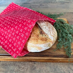 MINGJYLES Reusable Beeswax Bread Bags – 2 Pack, Extra Large (12.6x16.3”) | Keep Sourdough & Artisan Bread Fresh | Eco-Friendly