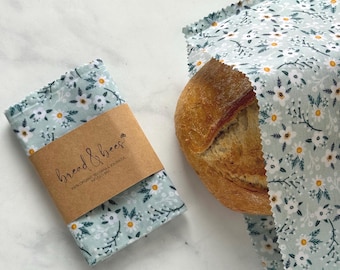 Reusable Beeswax Bread Bag  Extra Large 13x19 | Handmade | Eco Friendly Gift | Sourdough Storage Bag|Artisan Bread Storage|Mother’s Day Gift