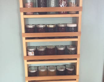 Mason Jar Spice Rack Etsy