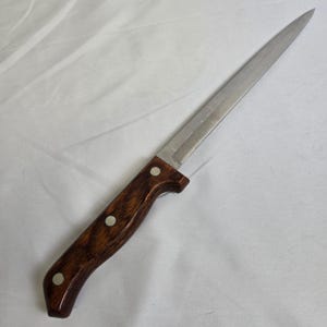 Mighty Oak by Imperial USA 7 Piece Knife Set & Sharpener With Wooden Block Vtg image 10