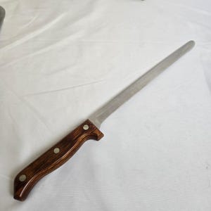 Mighty Oak by Imperial USA 7 Piece Knife Set & Sharpener With Wooden Block Vtg image 16