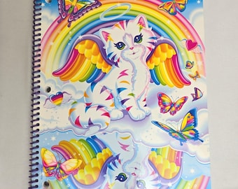 Lisa Frank Spiral Notebook Angel Kitty Vintage