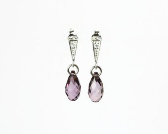 Sterling Silver Cutout Teardrop Pendant (18'') in Sterling Silver | Shane Co