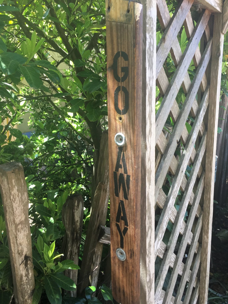 / Go Away Sign Etsy