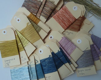 Naturally Dyed Silk Embroidery Thread