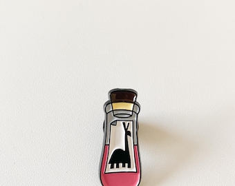 Emperors new groove enamel pin