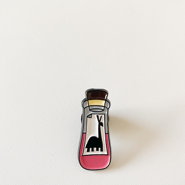 Emperors new groove enamel pin