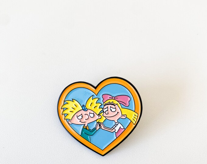 Hey Arnold! (helga & Arnold) Enamel Pin - Etsy